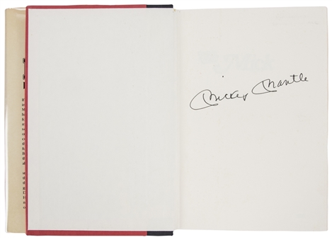 Mickey Mantle Signed "The Mick" Hardcover Book (PSA/DNA)
